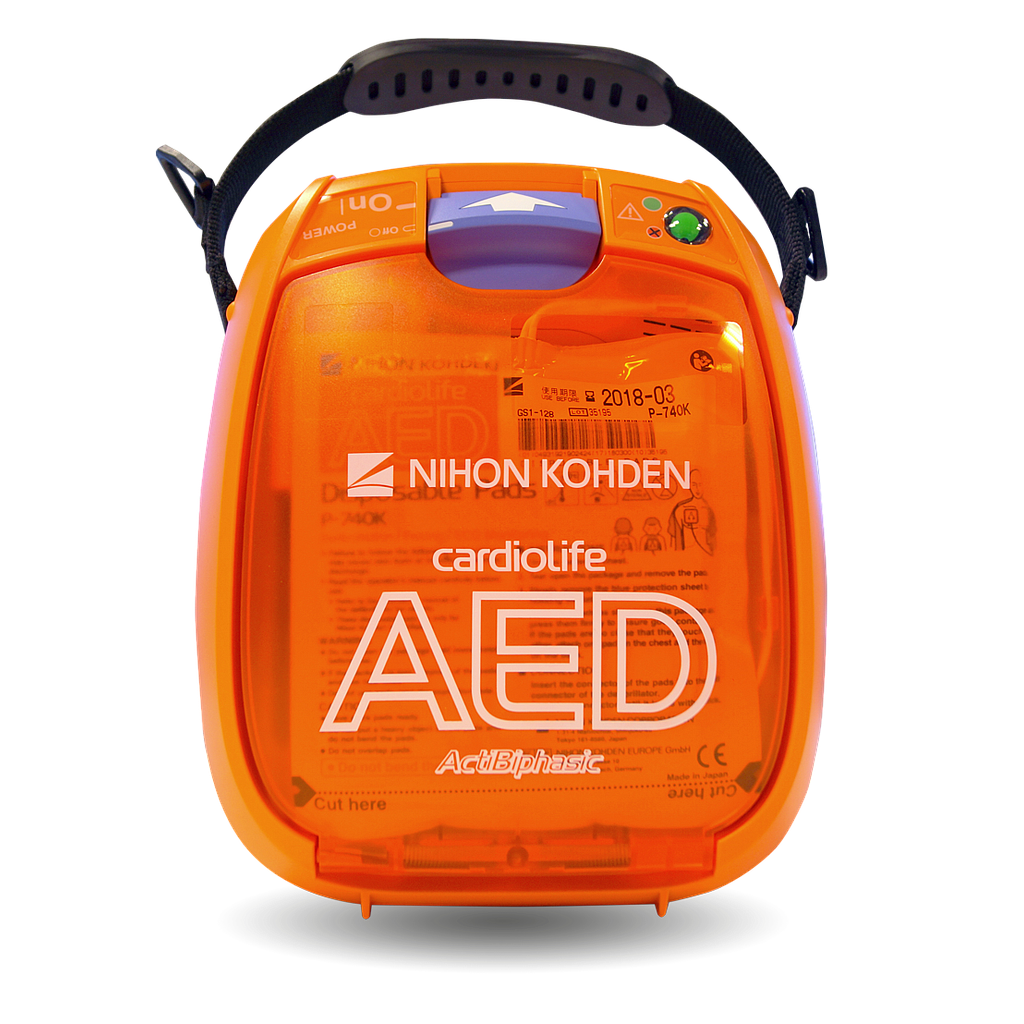 DESFIBRILADOR EXTERNO AUTOMÁTICO (DEA)   Modelo: AED-3100 Marca: Nihon Kohden Fabricante: Nihon Kohden Corp. RMS: 80914690027